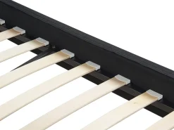 Best FITOU 180 x 200 cm Czarny Łóżka Tapicerowane|Łóżka Podwójne
