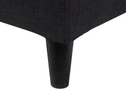 Best FITOU 180 x 200 cm Czarny Łóżka Tapicerowane|Łóżka Podwójne
