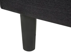 Discount FITOU 120 x 200 cm Czarny Łóżka Tapicerowane|Łóżka Podwójne