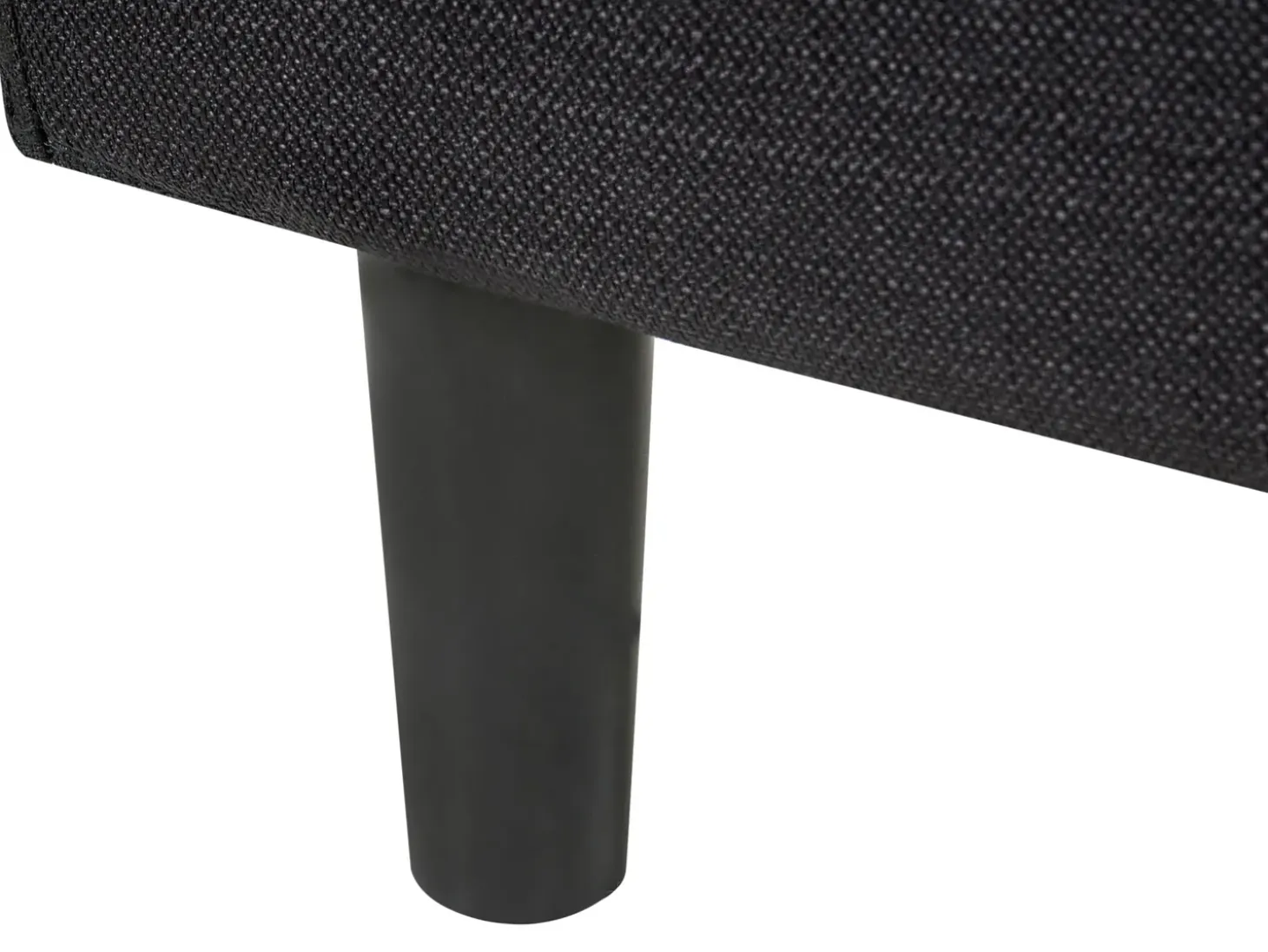 Discount FITOU 120 x 200 cm Czarny Łóżka Tapicerowane|Łóżka Podwójne