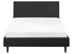 Discount FITOU 120 x 200 cm Czarny Łóżka Tapicerowane|Łóżka Podwójne