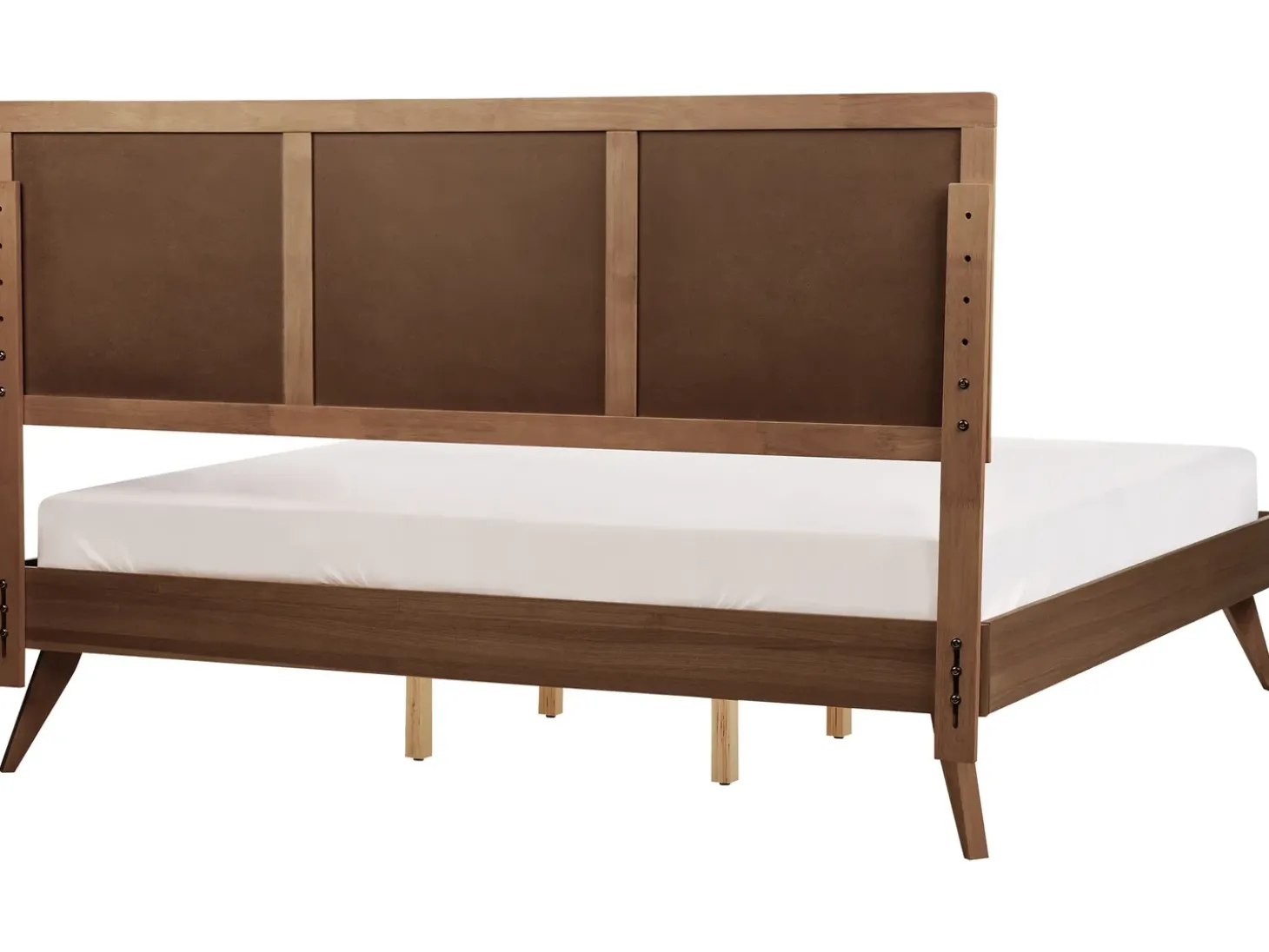 Best Łóżko ISTRES 180 x 200 cm Jesion ciemny Łóżka Podwójne|Wszystkie Łóżka