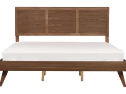 Best Łóżko ISTRES 180 x 200 cm Jesion ciemny Łóżka Podwójne|Wszystkie Łóżka