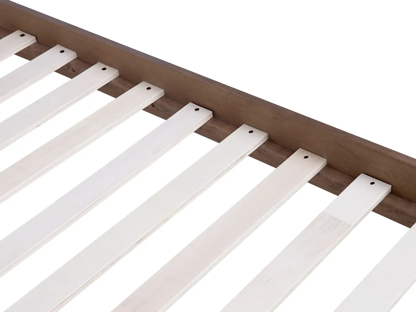 Best Łóżko ISTRES 180 x 200 cm Jesion ciemny Łóżka Podwójne|Wszystkie Łóżka