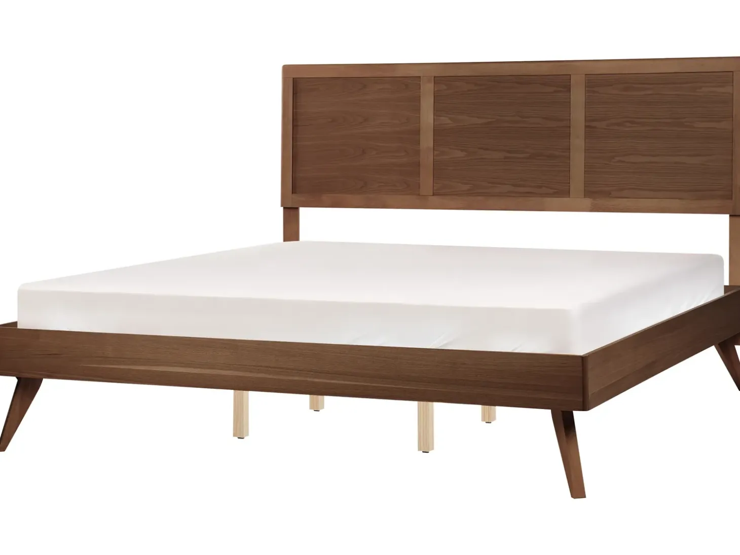 Best Łóżko ISTRES 180 x 200 cm Jesion ciemny Łóżka Podwójne|Wszystkie Łóżka