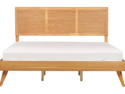 Discount Łóżko ISTRES 180 x 200 cm Jesion naturalny Łóżka Podwójne|Wszystkie Łóżka