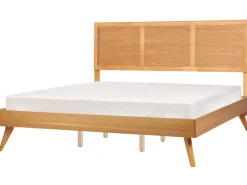 Discount Łóżko ISTRES 180 x 200 cm Jesion naturalny Łóżka Podwójne|Wszystkie Łóżka