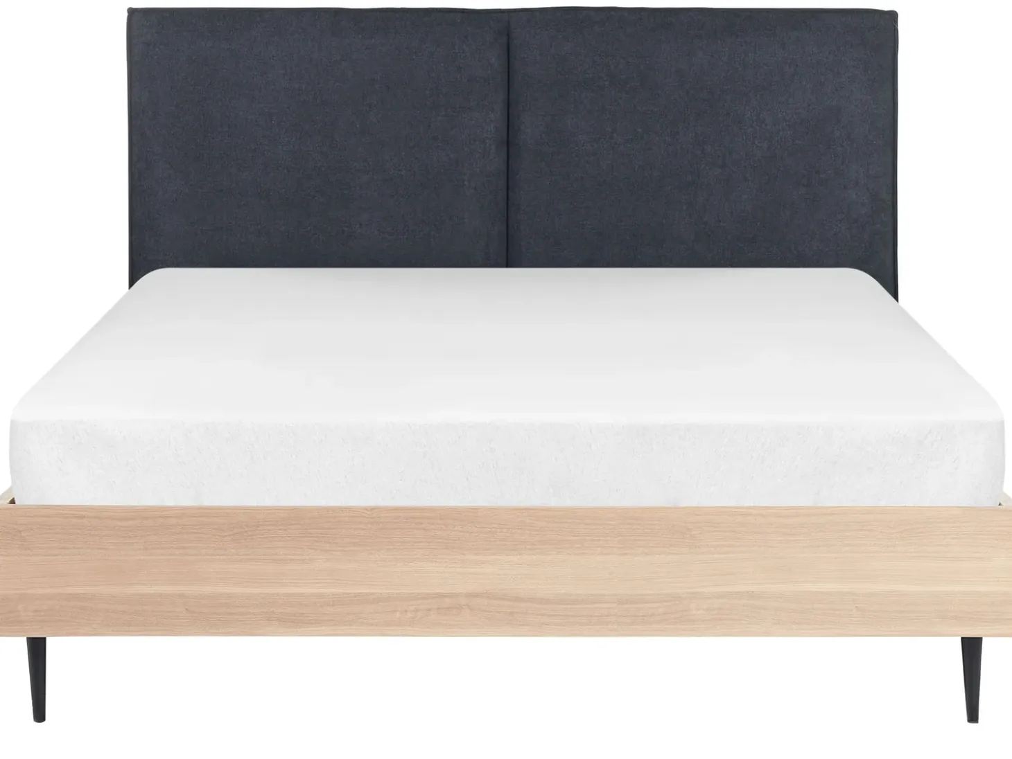 Clearance Łóżko IZERNORE 160 x 200 cm Ciemnoszary Łóżka Tapicerowane|Łóżka Podwójne