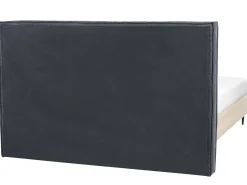 Clearance Łóżko IZERNORE 160 x 200 cm Ciemnoszary Łóżka Tapicerowane|Łóżka Podwójne