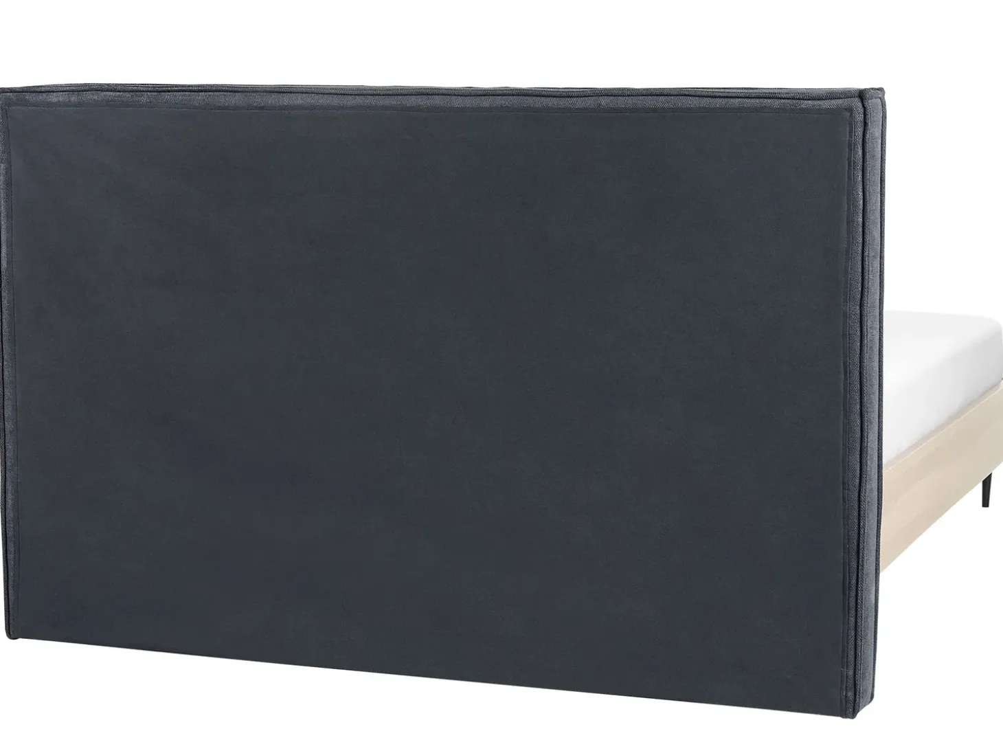 Clearance Łóżko IZERNORE 160 x 200 cm Ciemnoszary Łóżka Tapicerowane|Łóżka Podwójne