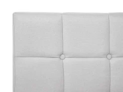 Outlet Łóżko kontynentalne ADMIRAL 180 x 200 cm Jasnoszary Łóżka Tapicerowane|Łóżka Podwójne