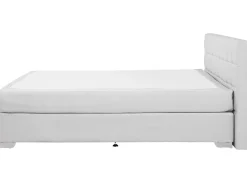 Outlet Łóżko kontynentalne ADMIRAL 180 x 200 cm Jasnoszary Łóżka Tapicerowane|Łóżka Podwójne