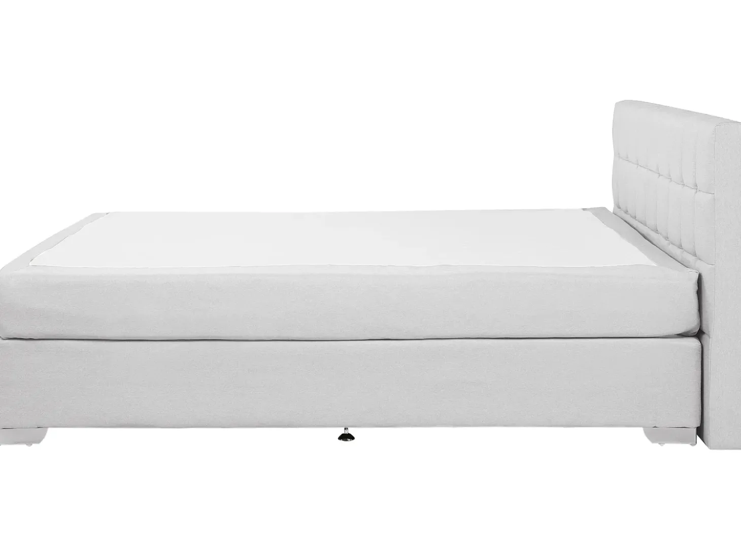 Outlet Łóżko kontynentalne ADMIRAL 180 x 200 cm Jasnoszary Łóżka Tapicerowane|Łóżka Podwójne