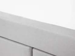 Outlet Łóżko kontynentalne ADMIRAL 180 x 200 cm Jasnoszary Łóżka Tapicerowane|Łóżka Podwójne