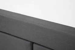 Clearance Łóżko kontynentalne ADMIRAL 180 x 200 cm Ciemnoszary Łóżka Tapicerowane|Łóżka Podwójne