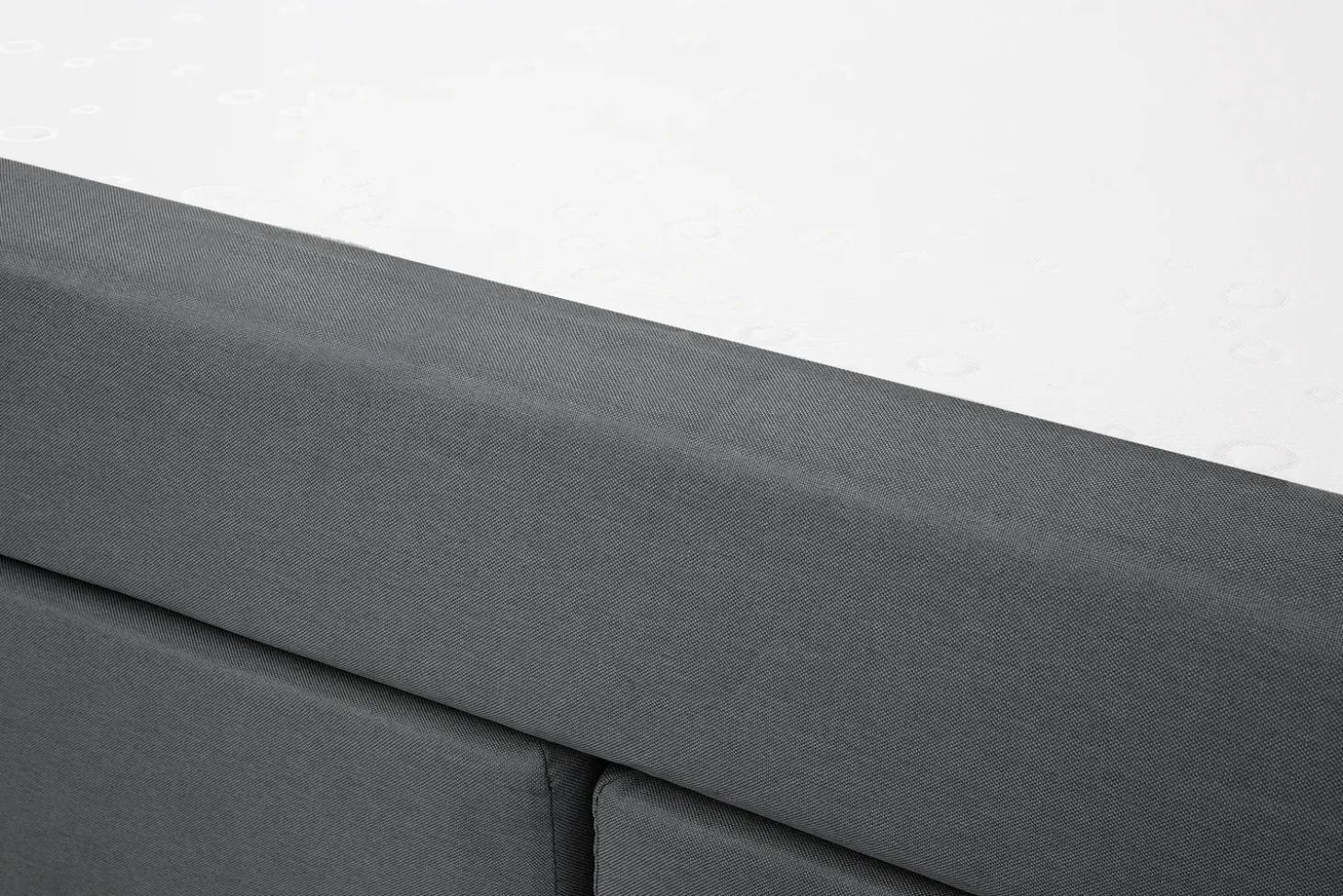 Clearance Łóżko kontynentalne ADMIRAL 180 x 200 cm Ciemnoszary Łóżka Tapicerowane|Łóżka Podwójne