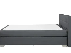 Clearance Łóżko kontynentalne ADMIRAL 180 x 200 cm Ciemnoszary Łóżka Tapicerowane|Łóżka Podwójne