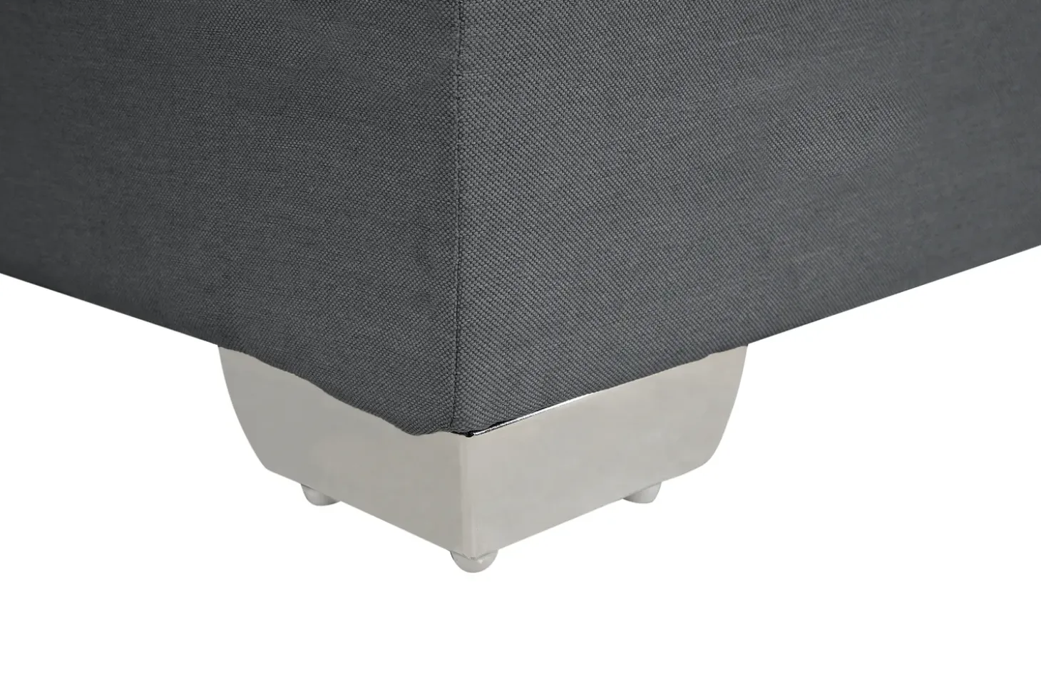 Clearance Łóżko kontynentalne ADMIRAL 180 x 200 cm Ciemnoszary Łóżka Tapicerowane|Łóżka Podwójne
