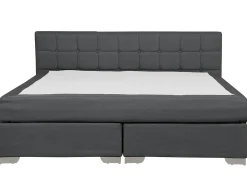Clearance Łóżko kontynentalne ADMIRAL 180 x 200 cm Ciemnoszary Łóżka Tapicerowane|Łóżka Podwójne