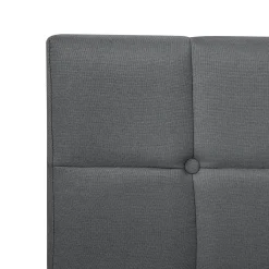 Clearance Łóżko kontynentalne ADMIRAL 180 x 200 cm Ciemnoszary Łóżka Tapicerowane|Łóżka Podwójne