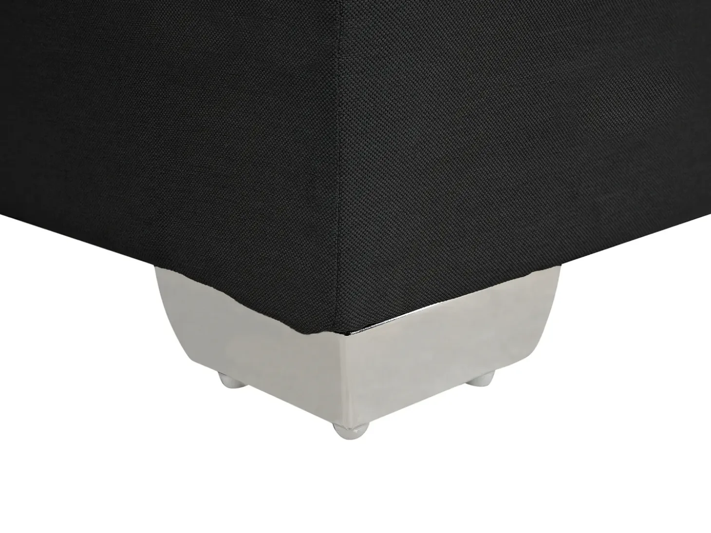 Best Łóżko kontynentalne ADMIRAL 180 x 200 cm Czarny Łóżka Tapicerowane|Łóżka Podwójne