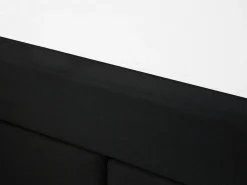 Best Łóżko kontynentalne ADMIRAL 180 x 200 cm Czarny Łóżka Tapicerowane|Łóżka Podwójne