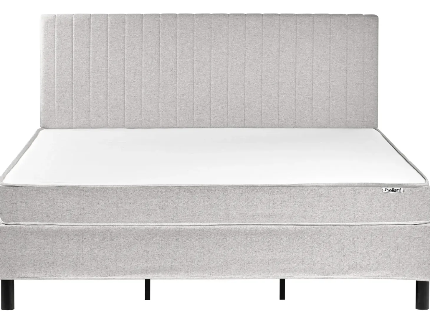 Best COUNTESS 180 x 200 cm Jasnoszary Łóżka Tapicerowane|Łóżka Podwójne