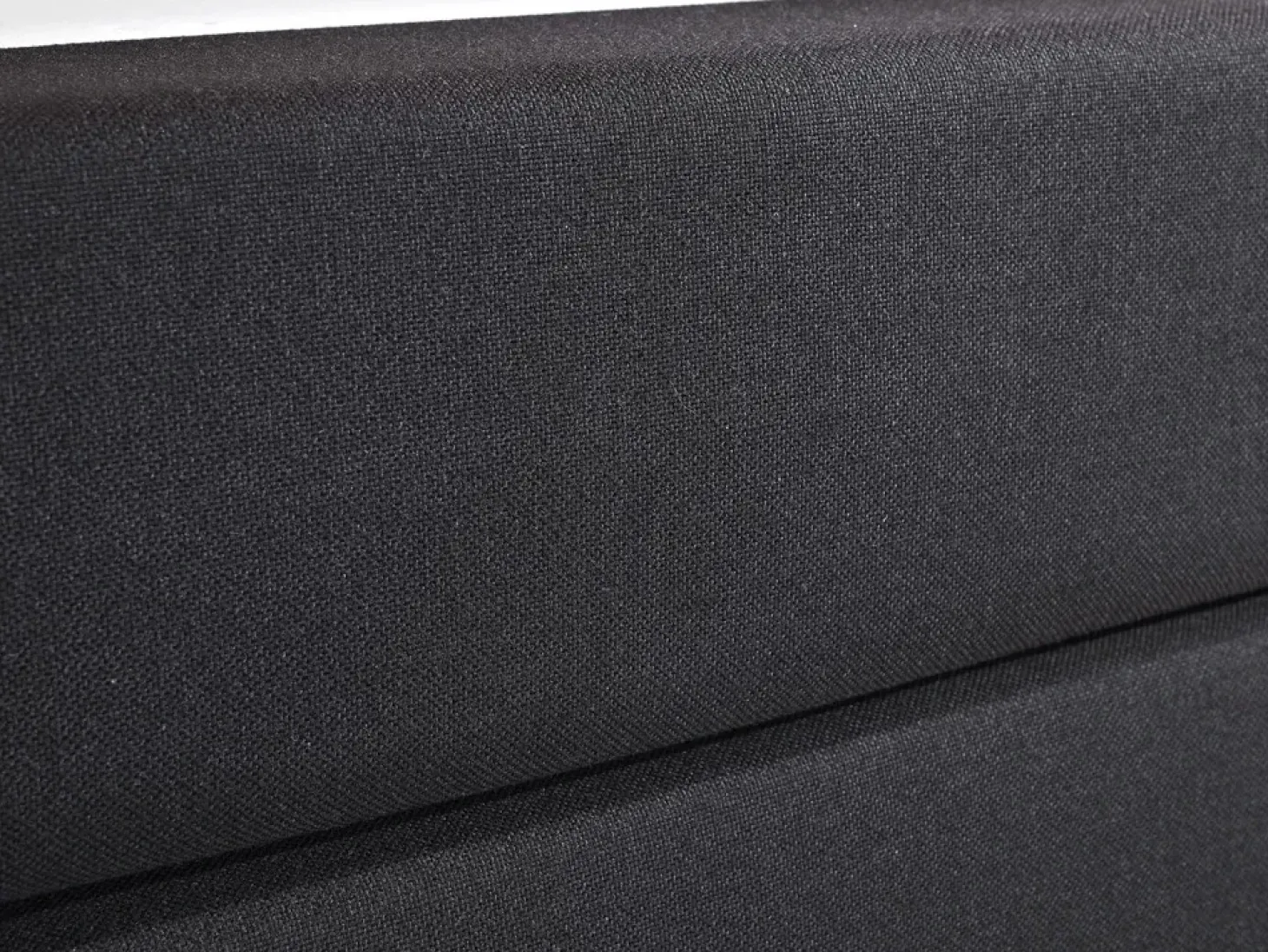 Clearance Łóżko kontynentalne Ekoskóra PRESIDENT 180 x 200 cm Czarny Łóżka Podwójne|Łóżka Kontynentalne