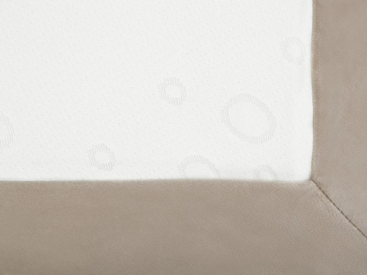 Discount Łóżko kontynentalne Welur CONSUL 180 x 200 cm Jasnobeżowy Łóżka Tapicerowane|Łóżka Podwójne