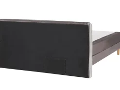 Outlet Łóżko kontynentalne Welur MARQUISE 180 x 200 cm Łóżka Tapicerowane|Łóżka Podwójne