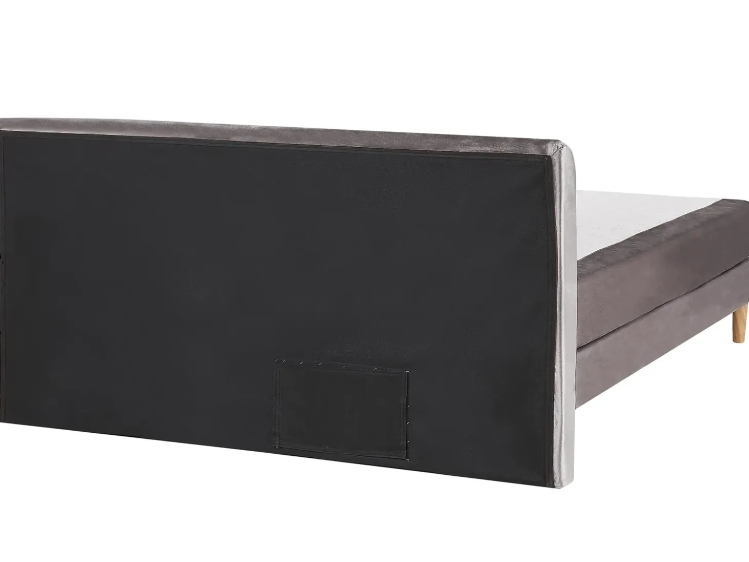 Outlet Łóżko kontynentalne Welur MARQUISE 180 x 200 cm Łóżka Tapicerowane|Łóżka Podwójne