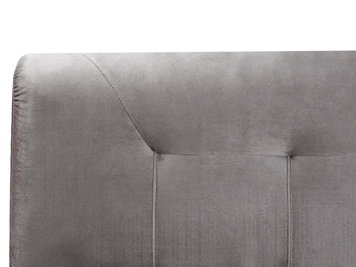 Outlet Łóżko kontynentalne Welur MARQUISE 180 x 200 cm Łóżka Tapicerowane|Łóżka Podwójne