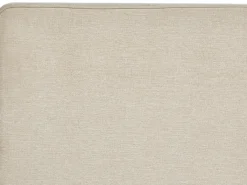 Best Łóżko kontynentalne z pojemnikiem MINISTER Jasnobeżowy 160 x 200 cm Łóżka Z Pojemnikiem|Łóżka Tapicerowane