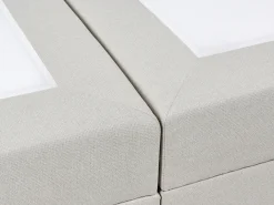 Hot Łóżko kontynentalne z pojemnikiem ESQUIRE Złamana biel 180 x 200 cm Łóżka Z Pojemnikiem|Łóżka Tapicerowane