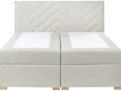Hot Łóżko kontynentalne z pojemnikiem ESQUIRE Złamana biel 180 x 200 cm Łóżka Z Pojemnikiem|Łóżka Tapicerowane