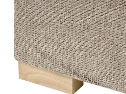 Clearance Łóżko kontynentalne z pojemnikiem MAJOR Beżowoszary 90 x 200 cm Łóżka Tapicerowane|Łóżka Kontynentalne