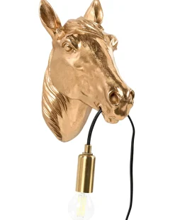 Koń Lampa ścienna PHILIPPE Złoty