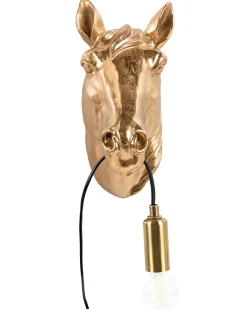 Koń Lampa ścienna PHILIPPE Złoty