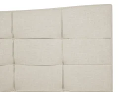 Sale Łóżko LANNION 180 x 200 cm Jasnobeżowy Łóżka Tapicerowane|Łóżka Podwójne