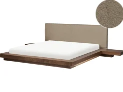 Outlet Boucle ZEN 180 x 200 cm Jesion brązowy Łóżka Podwójne|Wszystkie Łóżka