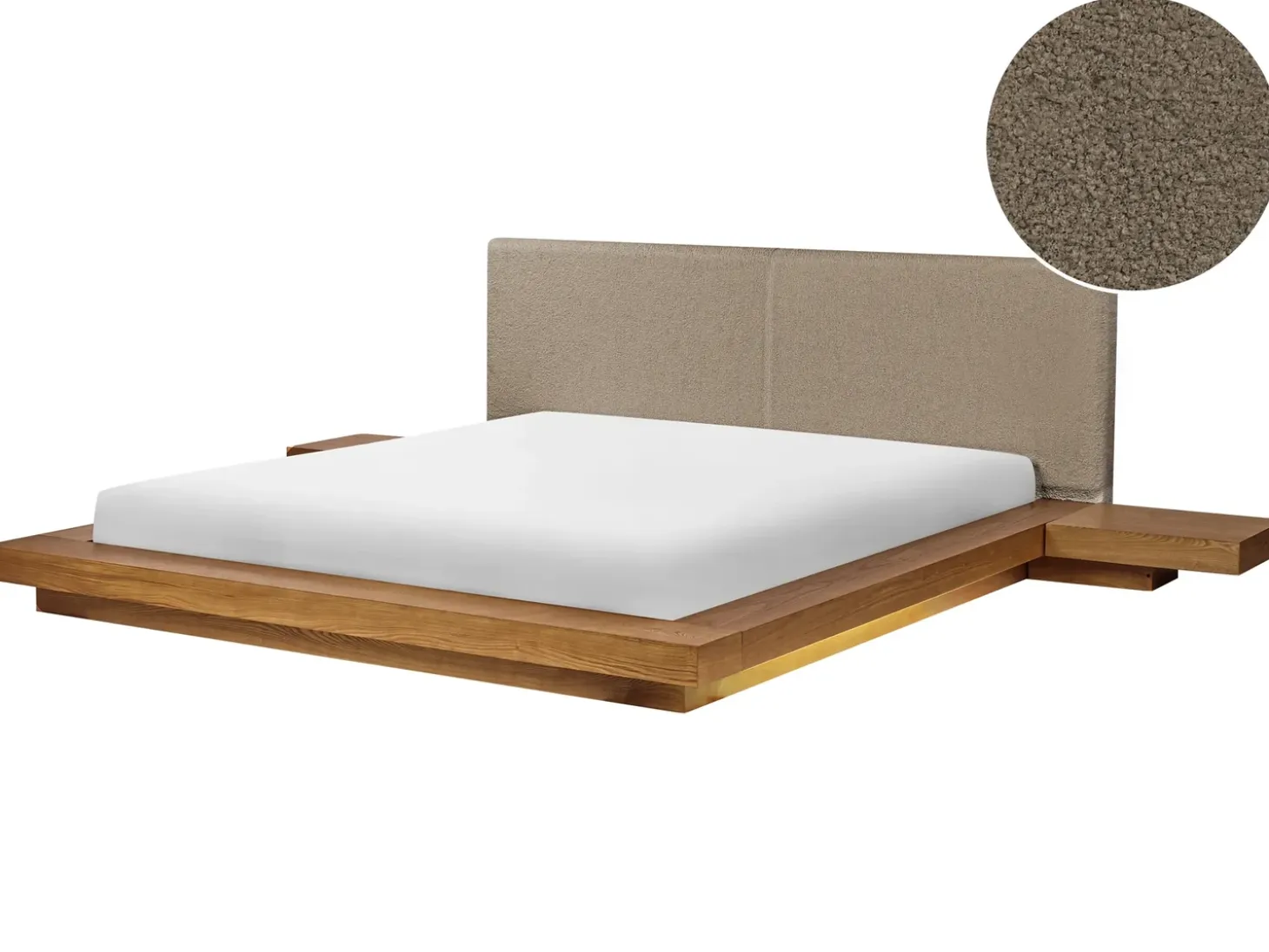 Boucle ZEN 180 x 200 cm Jesion naturalny Łóżka Podwójne|Wszystkie Łóżka