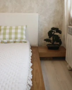 New Boucle ZEN 180 x 200 cm LED Jesion naturalny Łóżka Podwójne|Wszystkie Łóżka