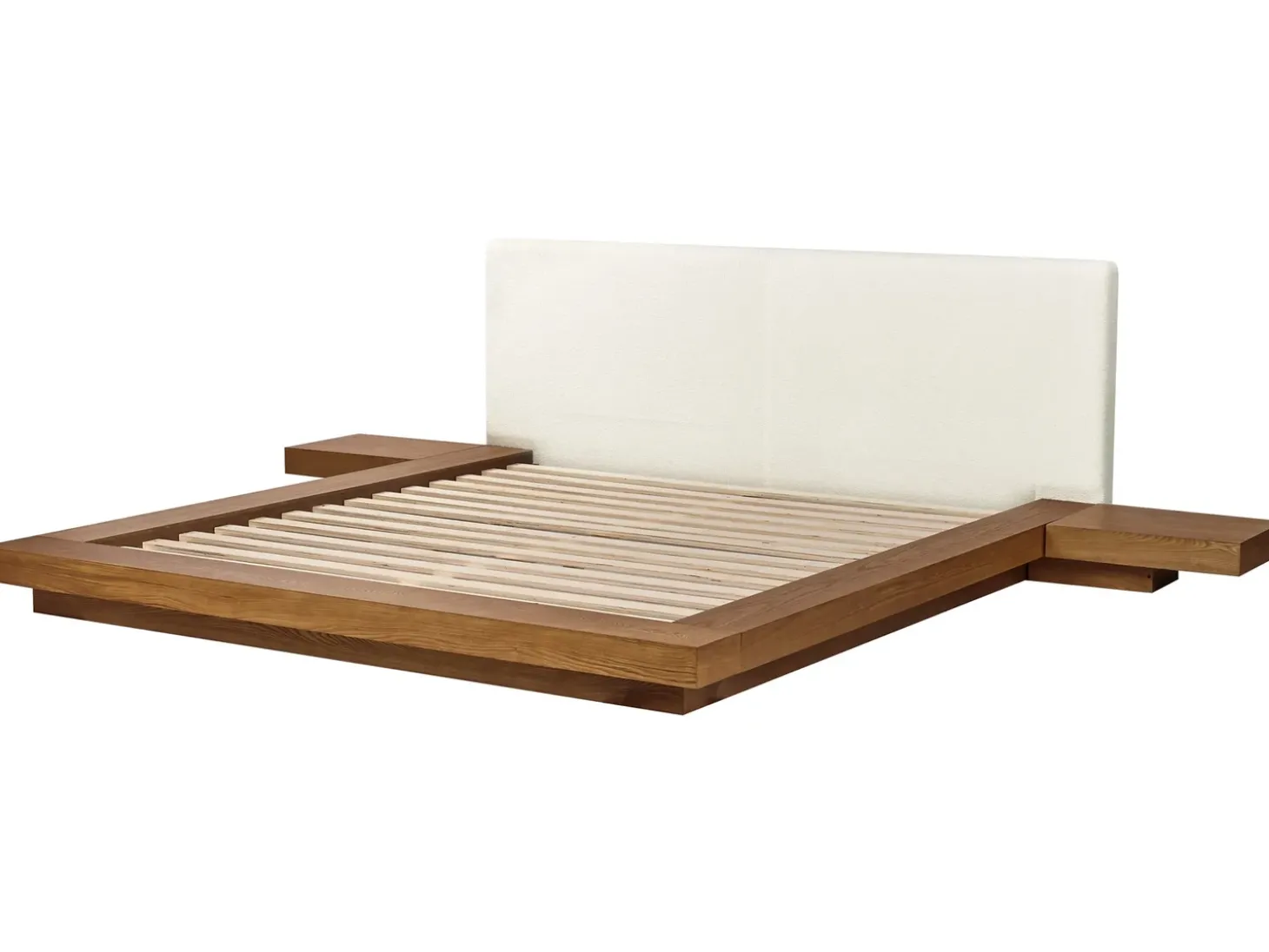 New Boucle ZEN 180 x 200 cm LED Jesion naturalny Łóżka Podwójne|Wszystkie Łóżka