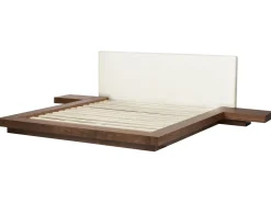 Discount Boucle ZEN 180 x 200 cm LED Jesion brązowy Łóżka Podwójne|Wszystkie Łóżka