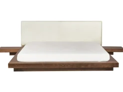 Discount Boucle ZEN 180 x 200 cm LED Jesion brązowy Łóżka Podwójne|Wszystkie Łóżka