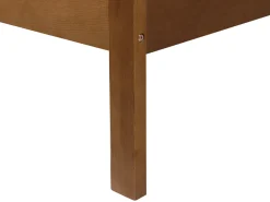 Drewno BOISSET 180 x 200 cm Ciemno Łóżka Podwójne|Wszystkie Łóżka
