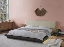 Ekoskóra ZEN 180 x 200 cm Jesion ciemny Łóżka Podwójne|Wszystkie Łóżka