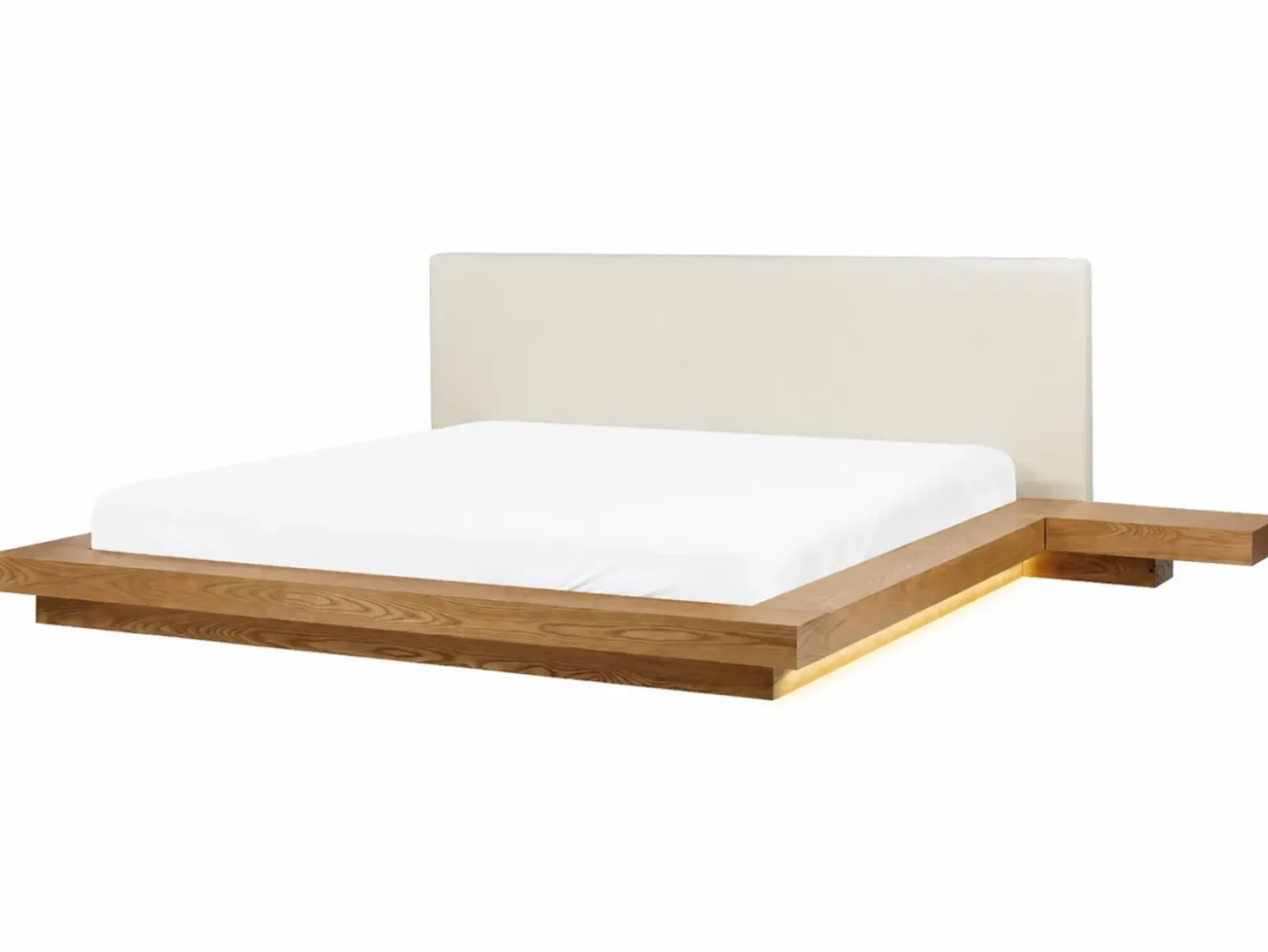 New Ekoskóra ZEN 180 x 200 cm Jesion naturalny Łóżka Podwójne|Wszystkie Łóżka