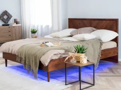 Best MIALET 160 x 200 cm Ciemno Łóżka Podwójne|Wszystkie Łóżka