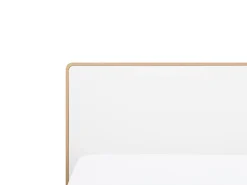 Hot Łóżko LED SERRIS 180 x 200 cm Jasnobrązowy Łóżka Podwójne|Wszystkie Łóżka